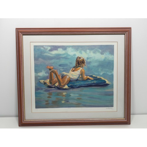 18 - Three limited edition screenprints by Lucelle Raad includes Beach Party (Framed 37.5