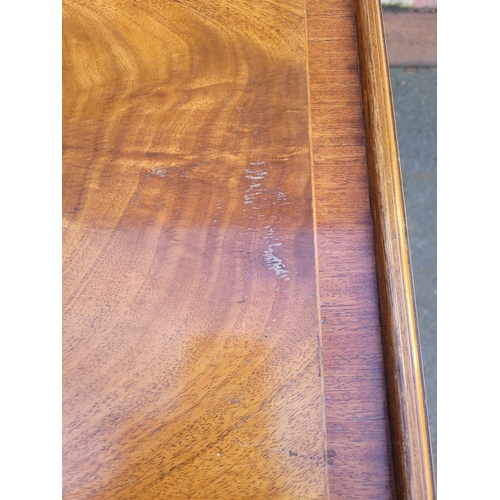 390 - Vintage Yew serving tray wheeled trolly made by E G Hudson.