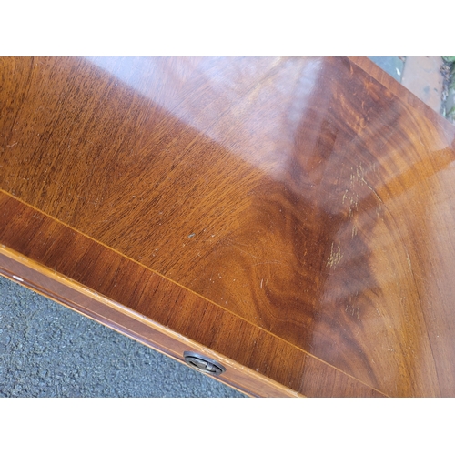 390 - Vintage Yew serving tray wheeled trolly made by E G Hudson.