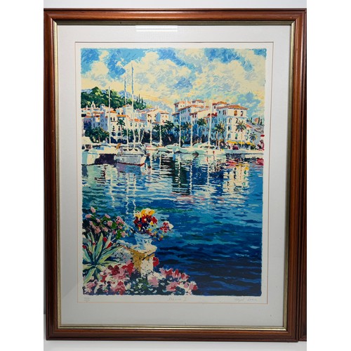 21 - A pair of Hazel Soan Screenprints 'Marina I' & 'Marina II' limited edition and signed in pencil bott... 