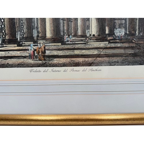 27 - Three framed architectural aquatint etchings framed  includes St Pauls Cathedral signed by artist (F... 