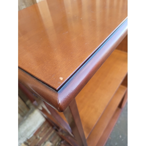 393 - Pair of fretwork vintage double bookcases