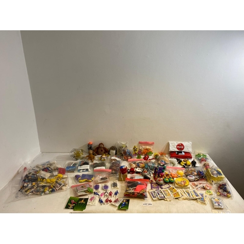 284 - Large collection of cereal and McDonalds vintage toys