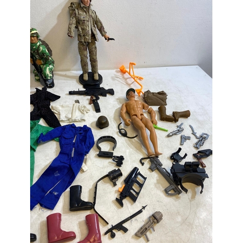 288 - Collection of action man figures and accessories Including G.I joe, Ninja Warrior, Street Combat, Dr... 