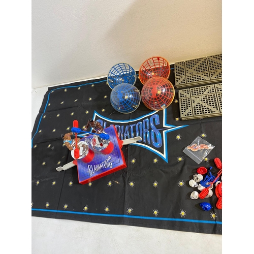 292 - Collection of Gladiators toys including the wall, super duel, Atlasphere and more