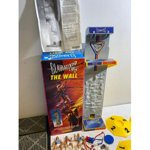 292 - Collection of Gladiators toys including the wall, super duel, Atlasphere and more