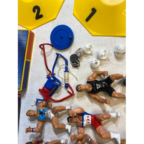 292 - Collection of Gladiators toys including the wall, super duel, Atlasphere and more