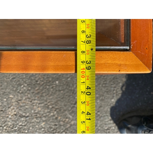 683 - Large glass top Coffee table