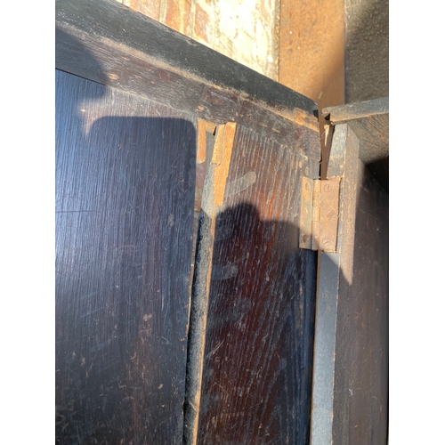 691 - Antique 19th Century Carved Oak Chest