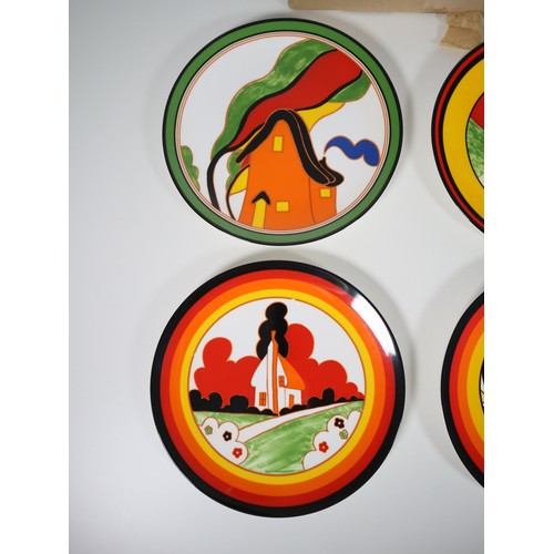 81 - Set of 8 The Biyanne World of Clarice Cliff Wedgwood / The Bradford Exchange Limited Edition 8