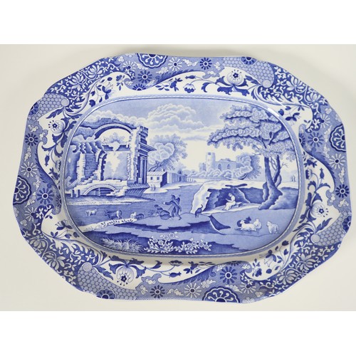 93 - Large Spode Tureen with tray and ladle, Italian Spode Design c1816 Blue & White late 20th century (t... 