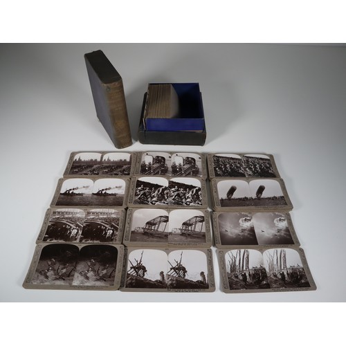 114 - The Great War Official Series by Realistic Travels London numbered stereoscopic photographs c.80-100... 