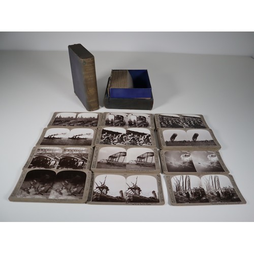 114 - The Great War Official Series by Realistic Travels London numbered stereoscopic photographs c.80-100... 