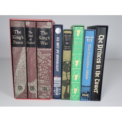 116 - Folio Society Books includes The King's Peace, The Trial of Charles I, The King's War, Ill Met By Mo... 
