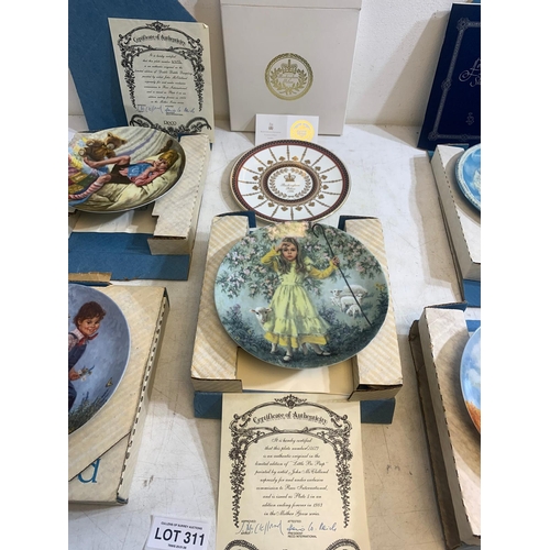 311 - Collection of decorative Reco wall plates including 