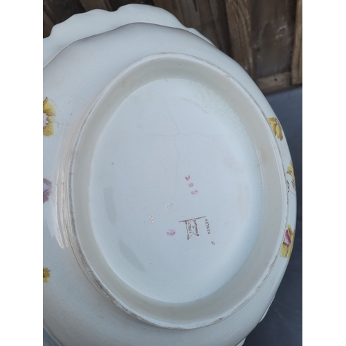 484 - Collection of China and glassware including vases large serving dish tea pots and more