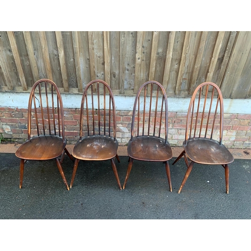 646 - Ercol drop Leaf table and 4 Ercol chairs