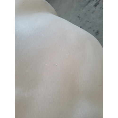 232 - Large ceramic Bust on Romanesque column  of Roman Emperor Hadrian - 150cm