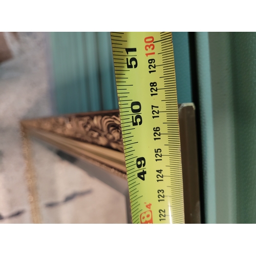 306 - Large gilt frame bevelled mirror