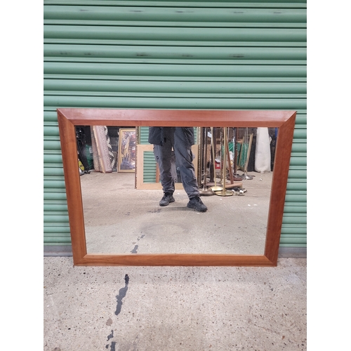 308 - Large Teak framed mirror
