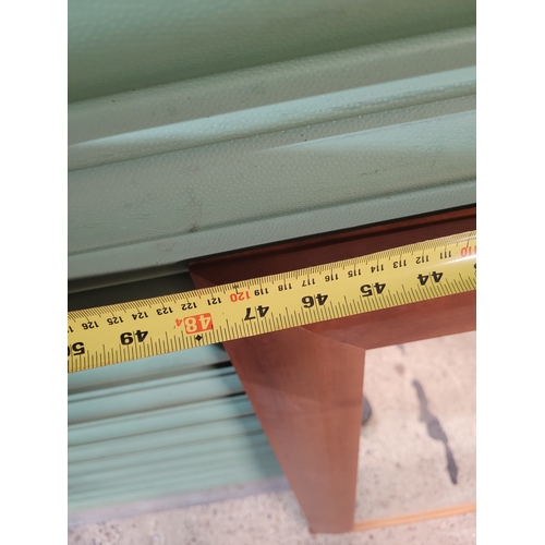 308 - Large Teak framed mirror