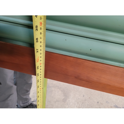 308 - Large Teak framed mirror