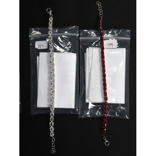 41 - 18.90ct Malagasy Ruby Sterling Silver Bracelet, 28.06ct Mystic Topaz Sterling Silver Bracelet, 9.99c... 