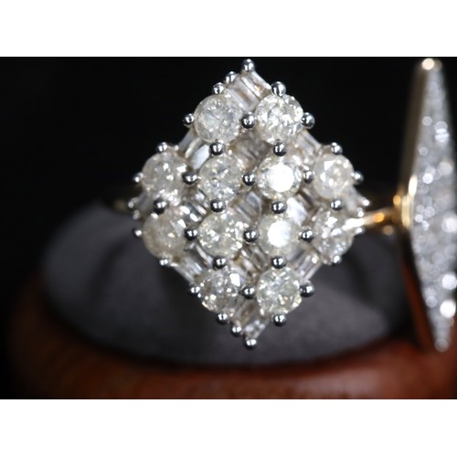 46 - 1ct Diamond 9K Gold Tomas Rae Ring Size N-O & 1ct Diamond 9K Gold Tomas Rae Ring Size N-O with COA-5... 