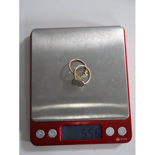 46 - 1ct Diamond 9K Gold Tomas Rae Ring Size N-O & 1ct Diamond 9K Gold Tomas Rae Ring Size N-O with COA-5... 