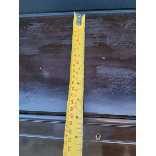 677 - Antique Ladies writing desk and a Jacobean style oak barley twist side table