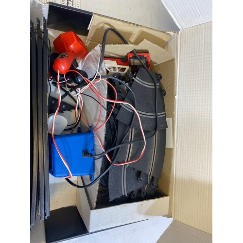 329 - Vintage Scalextric C.580 Mighty Metro racing set and C.248 Hump bridge