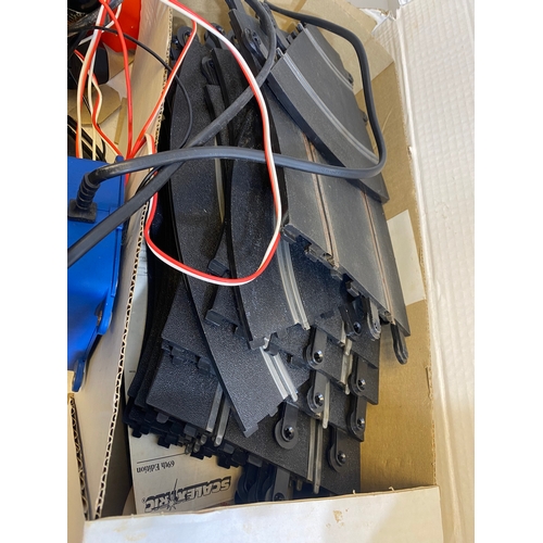 329 - Vintage Scalextric C.580 Mighty Metro racing set and C.248 Hump bridge