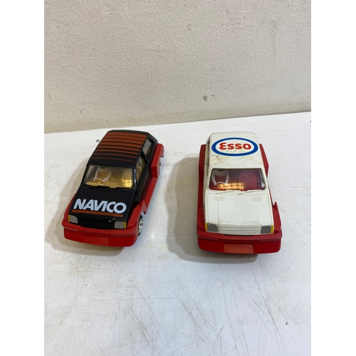 329 - Vintage Scalextric C.580 Mighty Metro racing set and C.248 Hump bridge