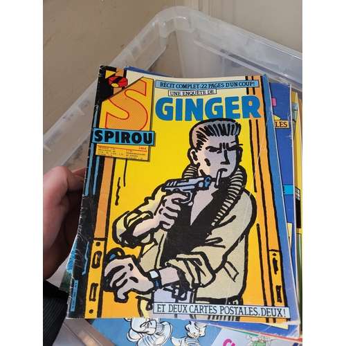 334 - Vintage Collection of Spirou and action force comics