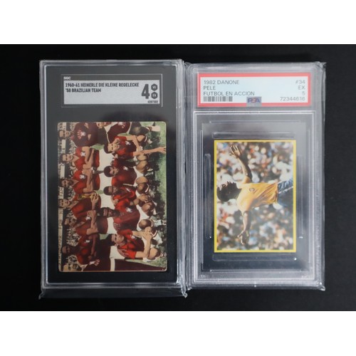 120 - 1982 Danone No 34 Pele Futbol En Accion PSA 5 Excellent + 1960-61 Heinerle Die Kleine Regelecke '58 ... 