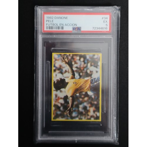 120 - 1982 Danone No 34 Pele Futbol En Accion PSA 5 Excellent + 1960-61 Heinerle Die Kleine Regelecke '58 ... 