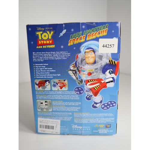 131 - Toy Story & Beyond Buzz Lightyear Space Rescue Talking Action Figure by Thinkway 2004 Disney Store E... 