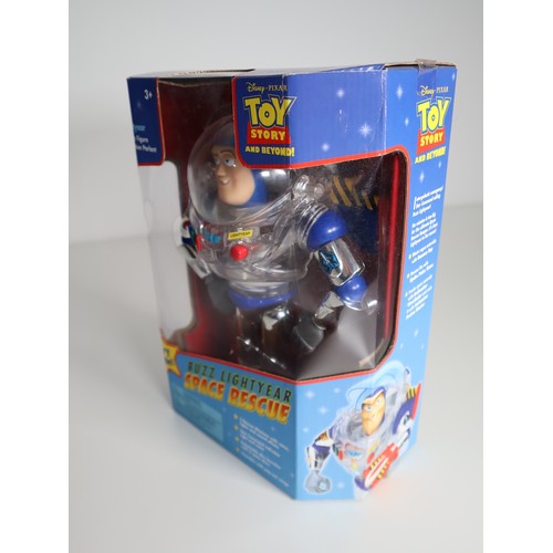 131 - Toy Story & Beyond Buzz Lightyear Space Rescue Talking Action Figure by Thinkway 2004 Disney Store E... 