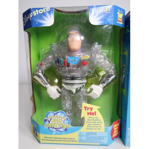 134 - Two Toy Story & Beyond Interstellar Buzz Lightyears Ultimate Talking Action Figures by Thinkway - Bo... 
