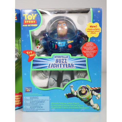 134 - Two Toy Story & Beyond Interstellar Buzz Lightyears Ultimate Talking Action Figures by Thinkway - Bo... 