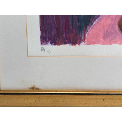 24 - Quan Sun (Chinese b1942 -) Signed Screenprint 'Golden Dreams' Limited edition AP 12/50 signed in pen... 