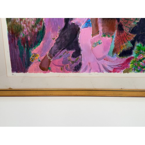 24 - Quan Sun (Chinese b1942 -) Signed Screenprint 'Golden Dreams' Limited edition AP 12/50 signed in pen... 