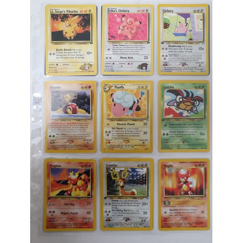126 - Pokemon Trading Card Game - A collection of cards from Gym & Neo Series Expansions includes holos Ro... 