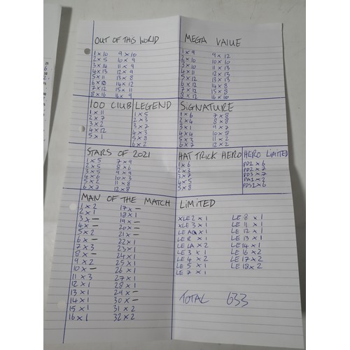 151 - Topps Match Attax Extra 2020-2021 Football cards - total of 3969 cards