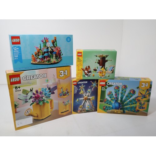 163 - Lego Creator - 40783 Coral Reef Diorama, 40709 Spring Animal Playground, 40758 Celebration Ferris Wh... 