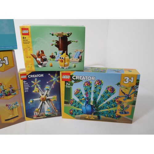 163 - Lego Creator - 40783 Coral Reef Diorama, 40709 Spring Animal Playground, 40758 Celebration Ferris Wh... 