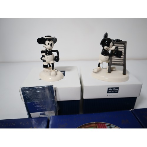 169 - Five Fine Porcelain Walt Disney Plates by Kenleys Ltd + Royal Doulton Walt Disney Showcase ceramic f... 