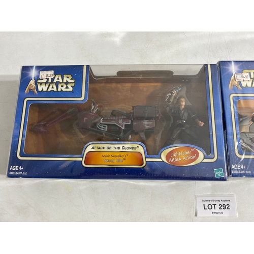 176 - Star Wars Attack of the Clones Anakin Skywalker's Speeder with Blast-off Panels, Anakin Skywalker's ... 