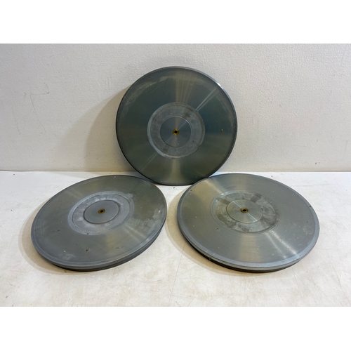 186 - 3 x Lenco Turntable platters