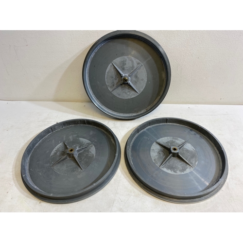 186 - 3 x Lenco Turntable platters